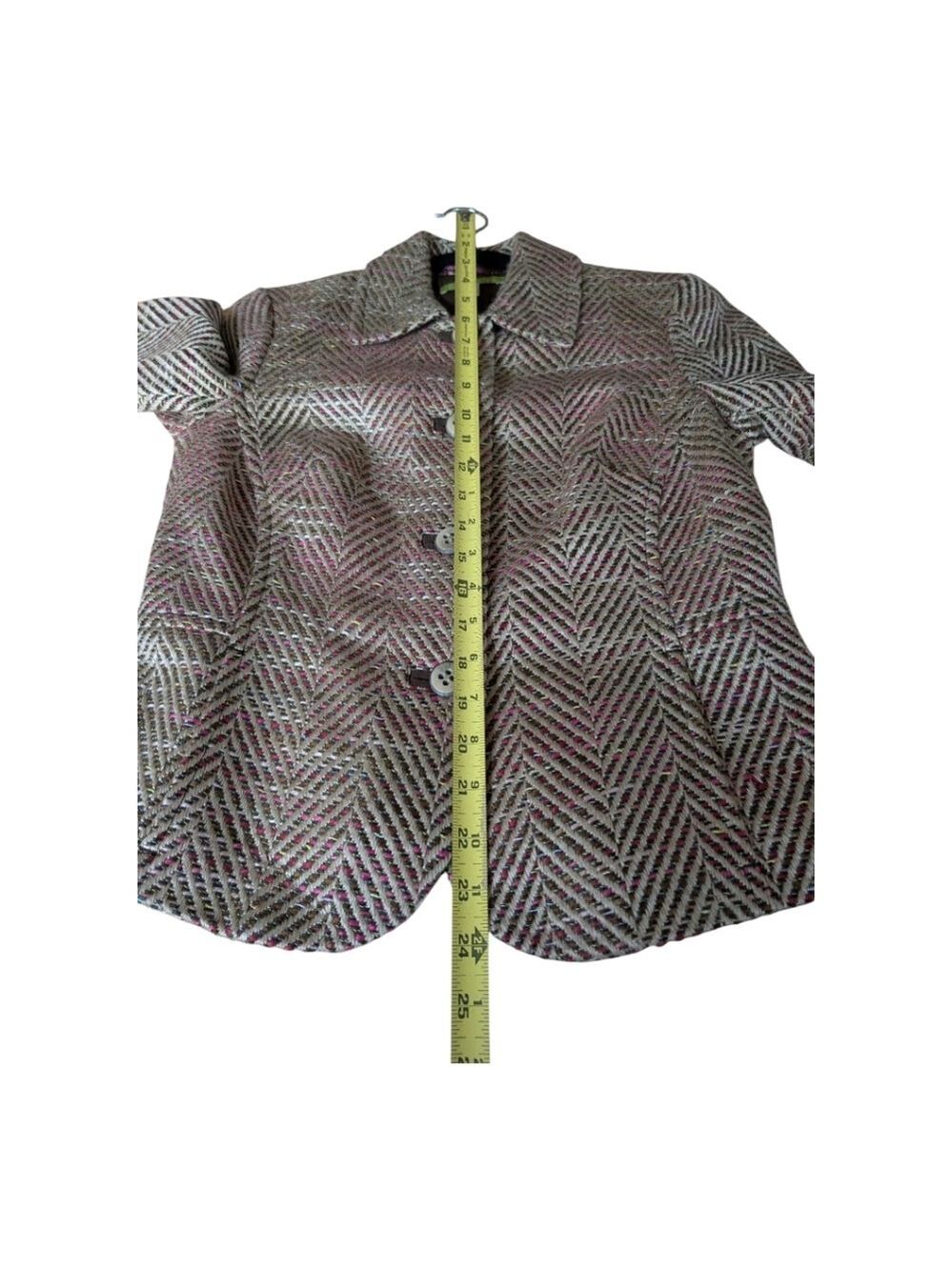 Sigrid Olsen short Multi-color tweed jacket size 2 Versatile - Picture 8 of 10
